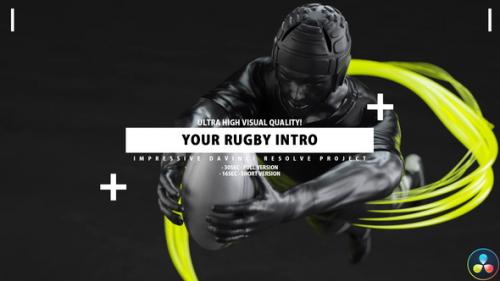 Videohive - Your Rugby Intro - Rugby Opener DaVinci Resolve - 35492246 - 35492246