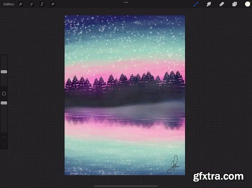 Magical Landscape Paint Along in Procreate