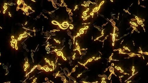 Videohive - Golden Treble Clef - 25032959 - 25032959