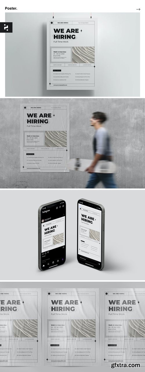 Job Hiring Poster Template