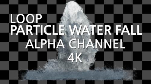 Videohive - Particle Waterfall Alpha Loop - 33715826 - 33715826