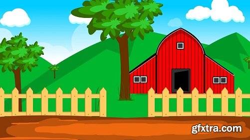 Learn Cartoon Background Creation and Animation using Animate