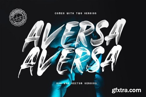 Aversa SVG Font + 27 Brushes 3689299