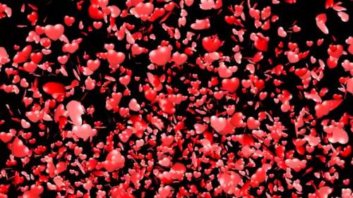 Videohive - Hearts Explosion On Alpha - 35464994 - 35464994