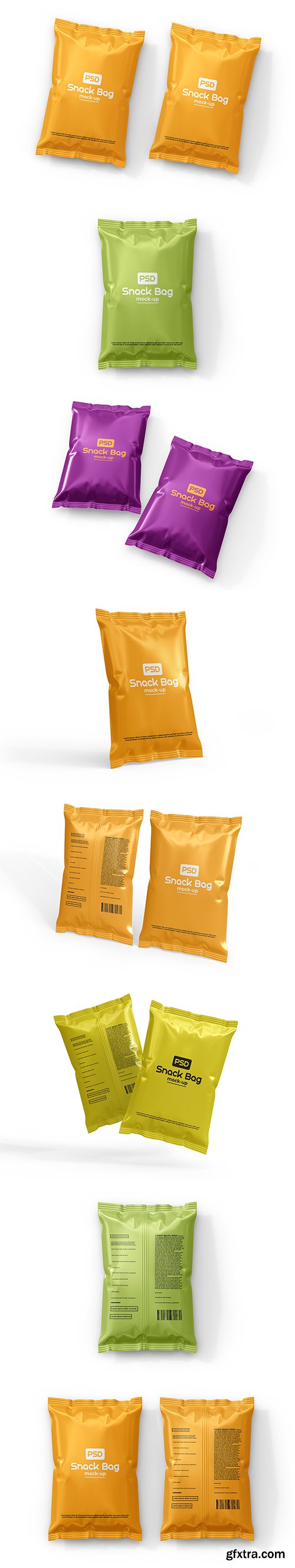 Snack bag mockup