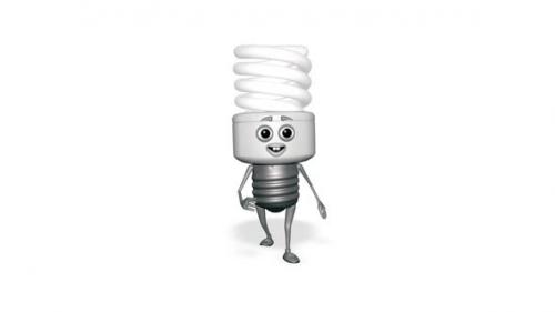 Videohive - Light Bulb Dancing Looped White Background - 35491548 - 35491548