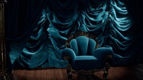 Videohive - Luxurious Theater Curtain Stage with Chair - 35504383 - 35504383