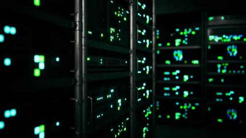 Videohive - Modern Server Room with Supercomputers Light - 35504475 - 35504475