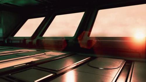 Videohive - Realistic Futuristic Scifi Spaceship Corridor - 35504580 - 35504580