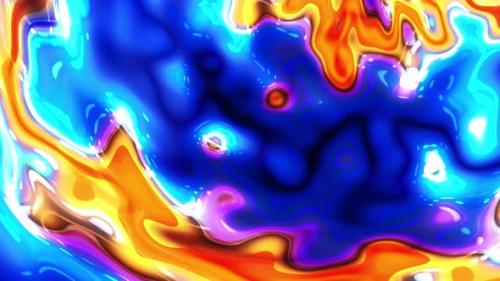 Videohive - Glowing marble liquid animation. Abstract digital liquid effect motion background. Vd 837 - 35270772 - 35270772