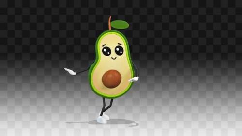 Videohive - Avocado Dancing A Simple Dance - 35397387 - 35397387