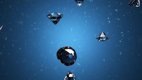 Videohive - A gemstone brilliant or diamond shimmers and shines with an emitting caustic effect. - 35416258 - 35416258