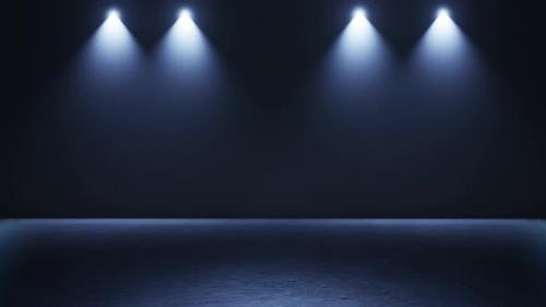 Videohive - Stage With Spot Lighting, Shining Empty Scene For Holiday Show - 35421123 - 35421123