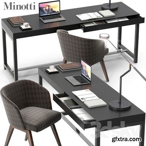 Minotti Fulton desk set