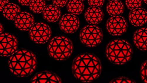 Videohive - Chinese lanterns spinning fast in many rows on a black background - 35425345 - 35425345