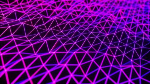 Videohive - Pilsing Glowing Grid Grid - 35425794 - 35425794