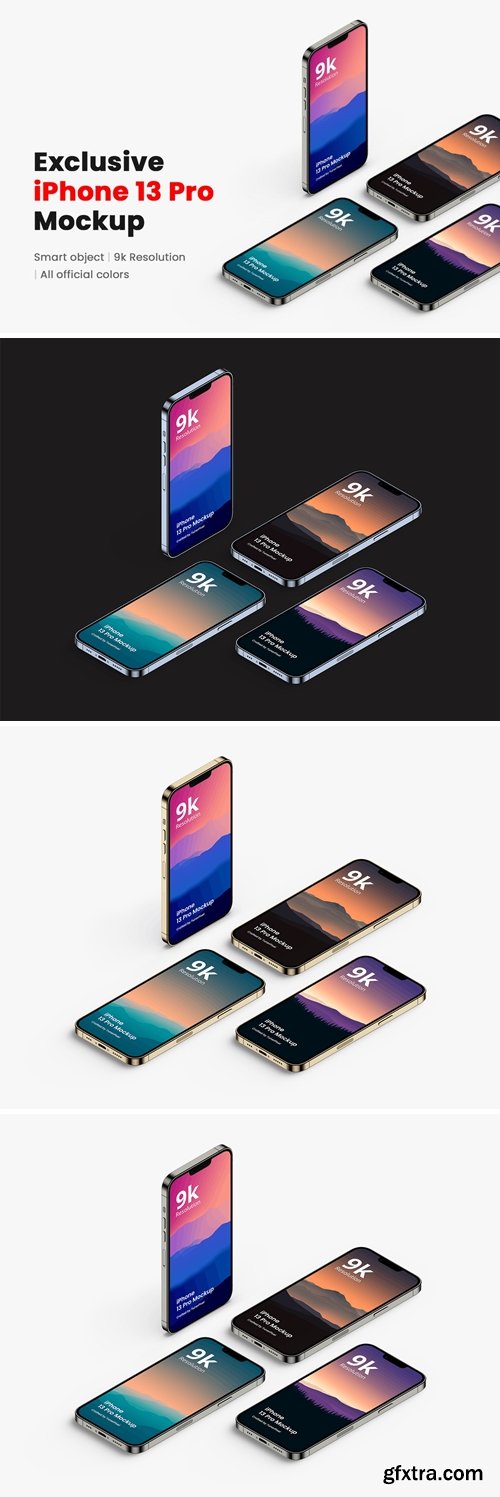 iPhone 13 Pro App Mockup 9.0