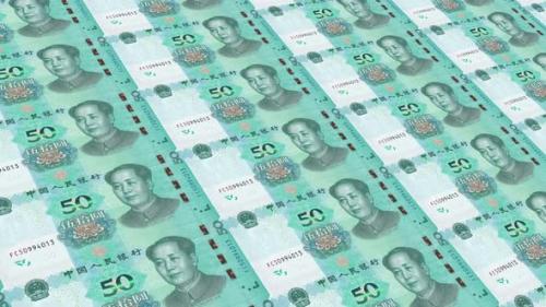 Videohive - China Money / 50 Chinese Yuan 4K - 35452188 - 35452188