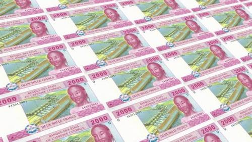 Videohive - Central African States Money / 2000 Central African States Franc 4K - 35452189 - 35452189