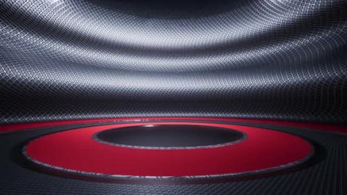 Videohive - Red Round Platform, Product Show. 3d Animation - 35459441 - 35459441