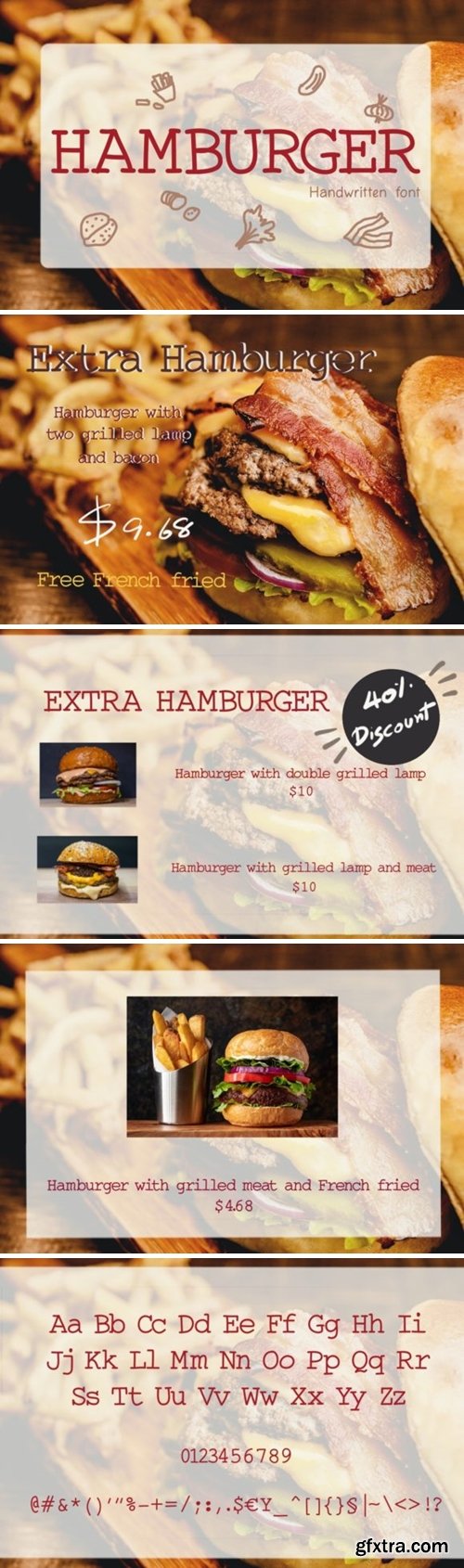 Hamburger Font