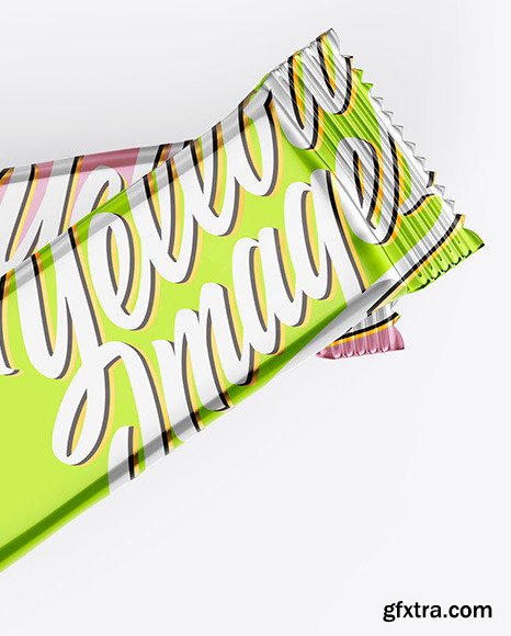 Two Mate Metallic Snack Bars Mockup 83514