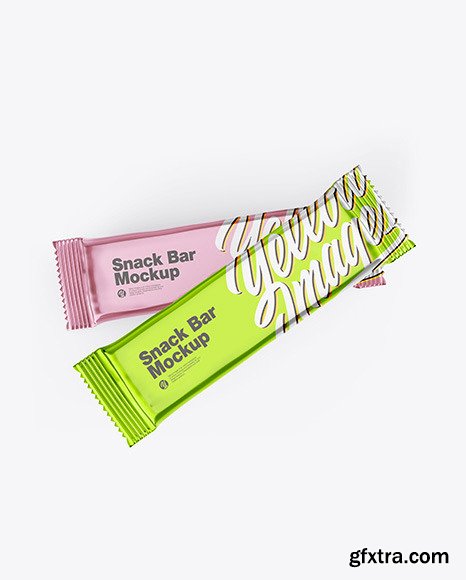 Two Mate Metallic Snack Bars Mockup 83514