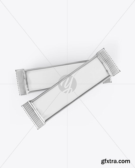 Two Mate Metallic Snack Bars Mockup 83514