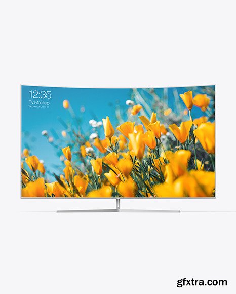 Curved Tv Mockup 85200