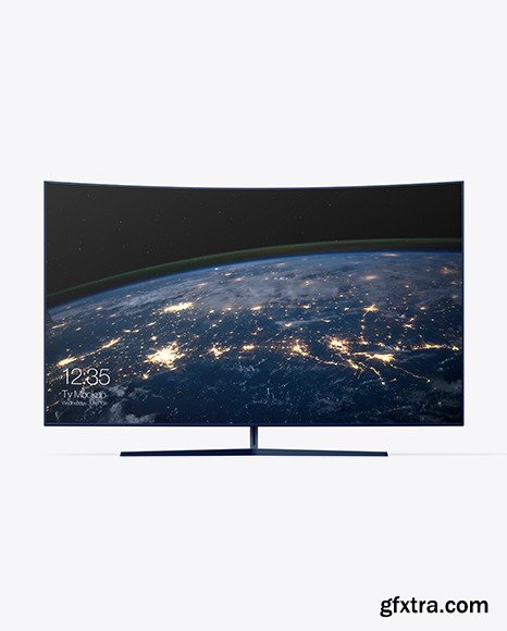 Curved Tv Mockup 85200