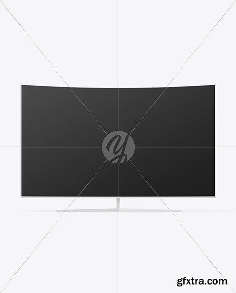 Curved Tv Mockup 85200