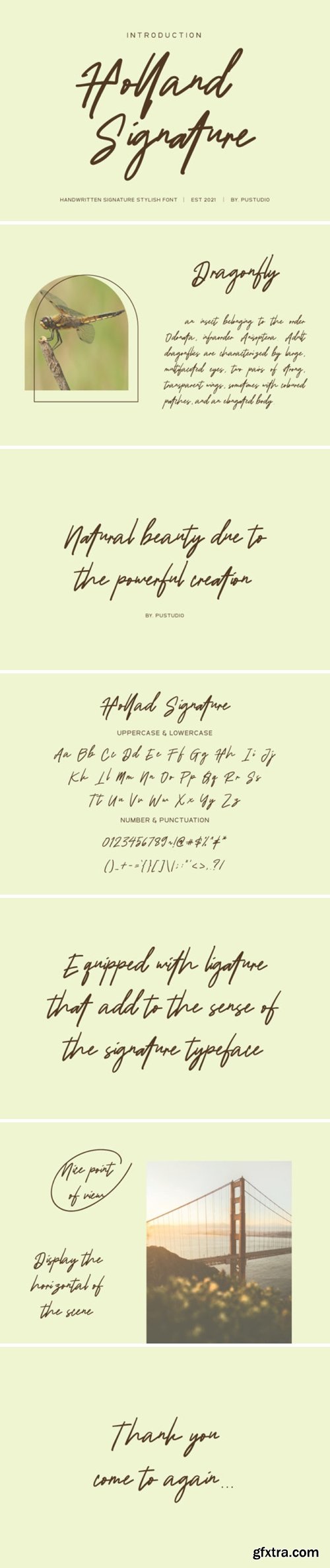 Holland Signature Font