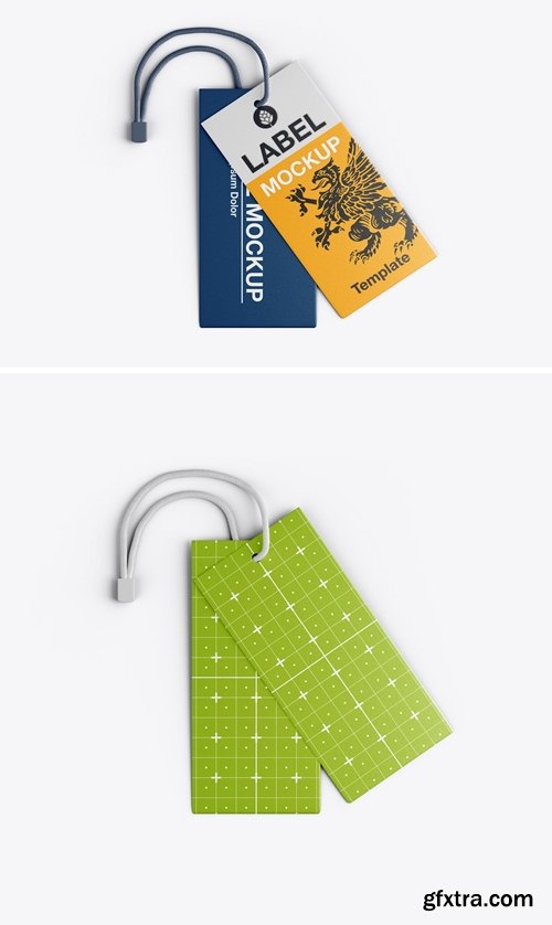 Cardboard Hang Tag Mockup