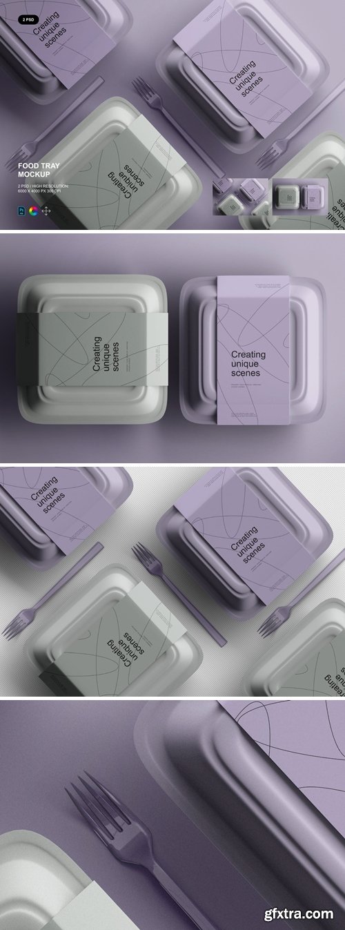 Food Tray Mockup