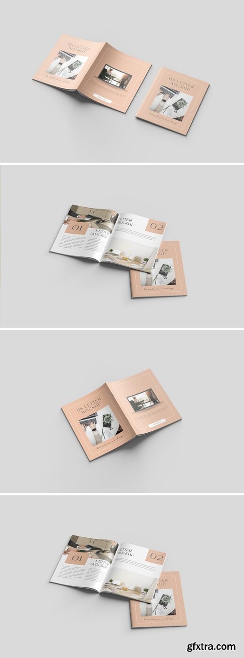 US Letter Brochure / Catalog Mock-Up