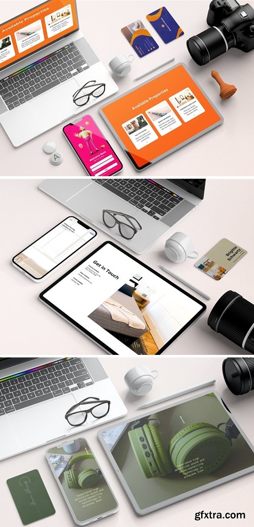 Multi Device Scene Creator Mockups