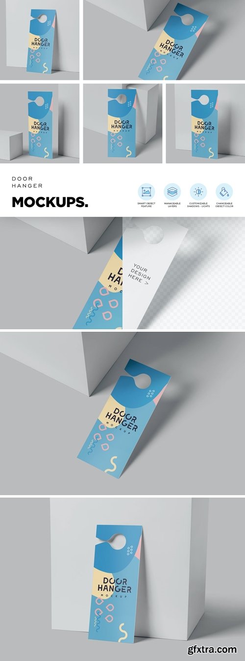 Door Hanger Mockup Templates