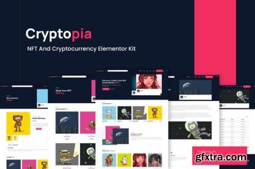 ThemeForest - Cryptopia v1.0.0 - NFT Crypto Sales Elementor Template Kit - 35570128