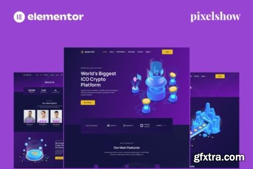 ThemeForest - Smart ICO v1.0.0 - Crypto Currency Elementor Pro Full Site Kit - 35537467