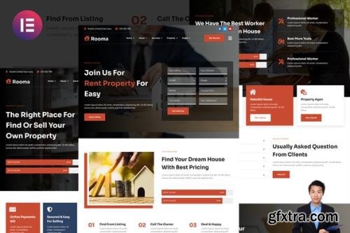 ThemeForest - Rooma v1.0.0 - Real Estate & House Developer Elementor Template Kit - 35515620