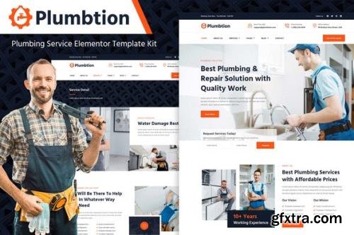 ThemeForest - Plumbtion v1.0.0 - Plumbing Services Elementor Template Kit - 35583526