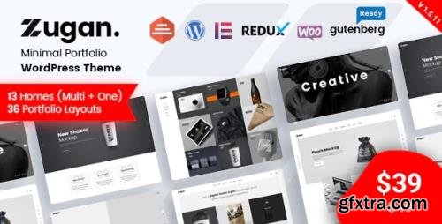 ThemeForest - Zugan v1.5.14 - Minimal Portfolio WordPress Theme - 23163901