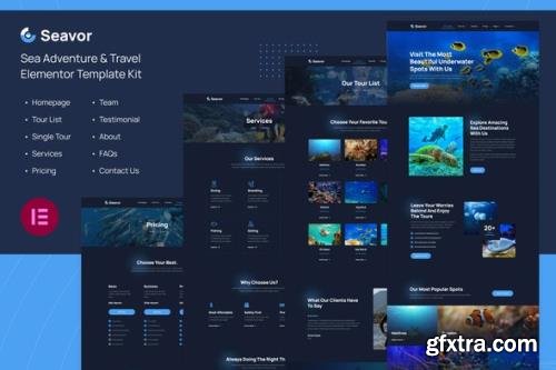 ThemeForest - Seavor v1.0.1 - Sea Adventure & Travel Elementor Template Kit - 35271534