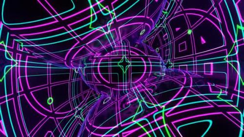 Videohive - Vj Loop Background Abstraction For Night Club 02 - 35536602 - 35536602