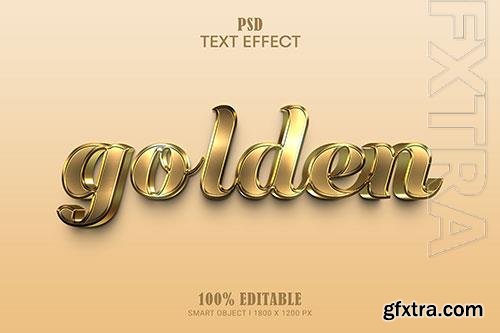 Golden editable text effect premium psd