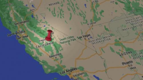 Videohive - California state on map 4K - 35538601 - 35538601