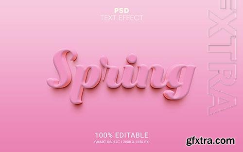 Spring psd editable text effect