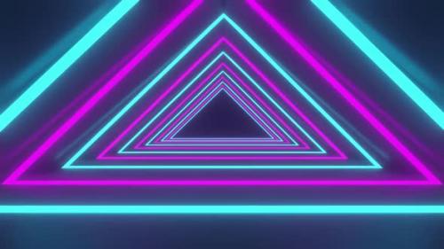 Videohive - Neon Triangle Glowing Lights - 35541142 - 35541142