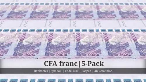 Videohive - CFA franc | West African States Currency - 5 Pack | 4K Resolution | Looped - 35541747 - 35541747