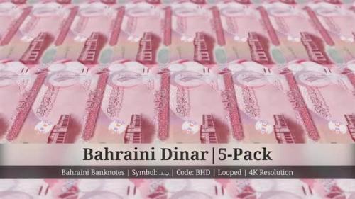 Videohive - Bahraini Dinar | Bahrain Currency - 5 Pack | 4K Resolution | Looped - 35541749 - 35541749